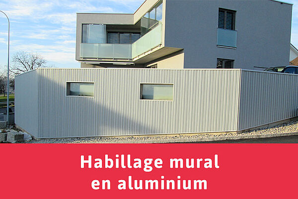 Habillage mural en aluminium