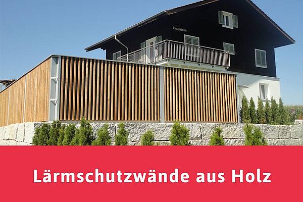 Lärmschutzwände aus Holz