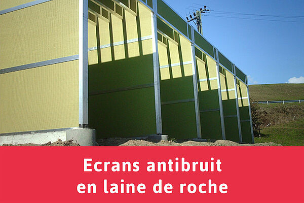 Ecrans antibruit en laine de roche