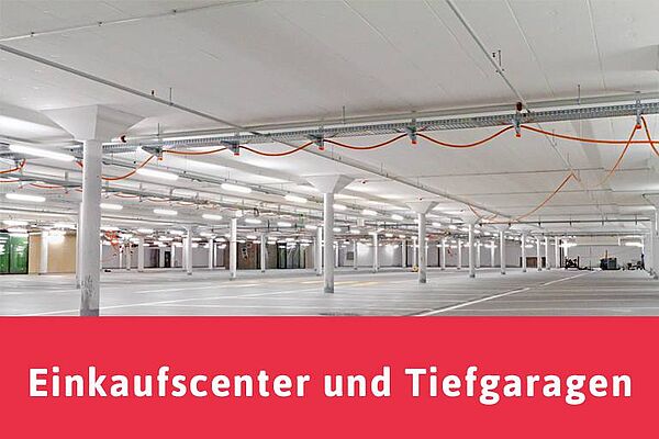 Garagen und Einstellhallen: Einkaufscenter und Tiefgaragen Decken