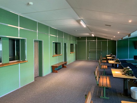 Bilder Akustik Wand- und Deckenverkleidung bei Schiessanlagen